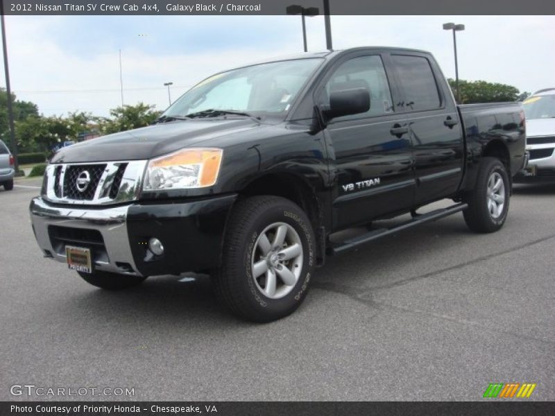 Galaxy Black / Charcoal 2012 Nissan Titan SV Crew Cab 4x4