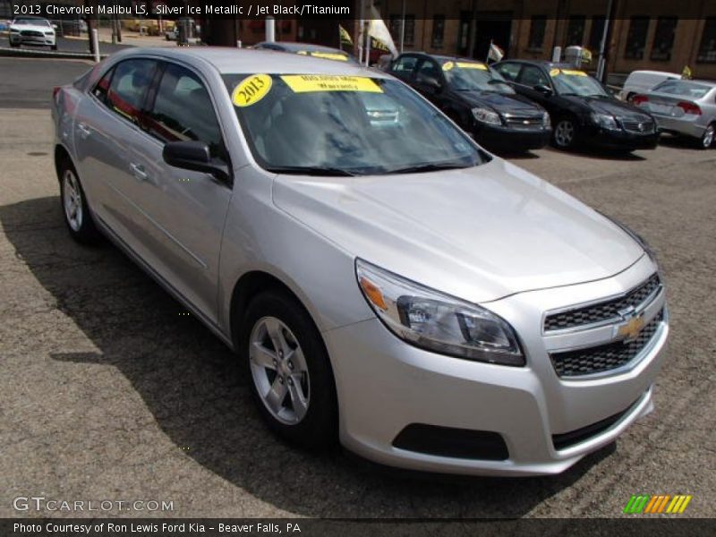 Silver Ice Metallic / Jet Black/Titanium 2013 Chevrolet Malibu LS