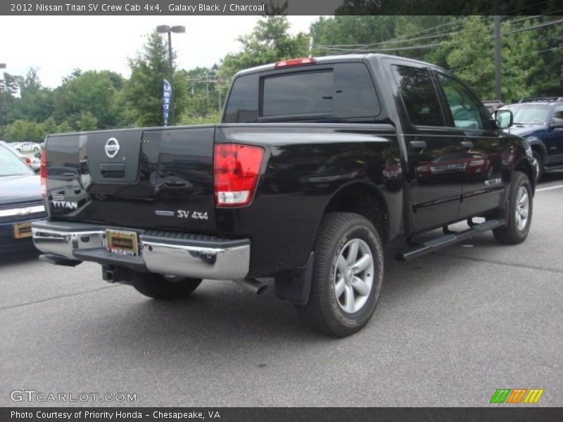 Galaxy Black / Charcoal 2012 Nissan Titan SV Crew Cab 4x4