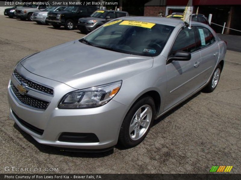 Silver Ice Metallic / Jet Black/Titanium 2013 Chevrolet Malibu LS