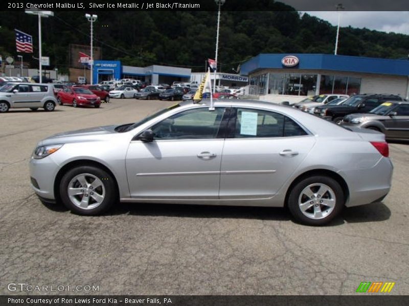 Silver Ice Metallic / Jet Black/Titanium 2013 Chevrolet Malibu LS