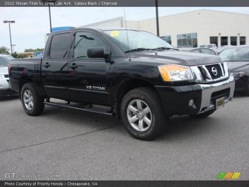 Galaxy Black / Charcoal 2012 Nissan Titan SV Crew Cab 4x4