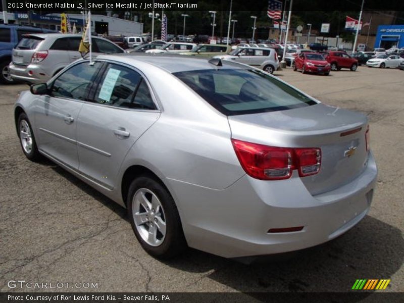 Silver Ice Metallic / Jet Black/Titanium 2013 Chevrolet Malibu LS