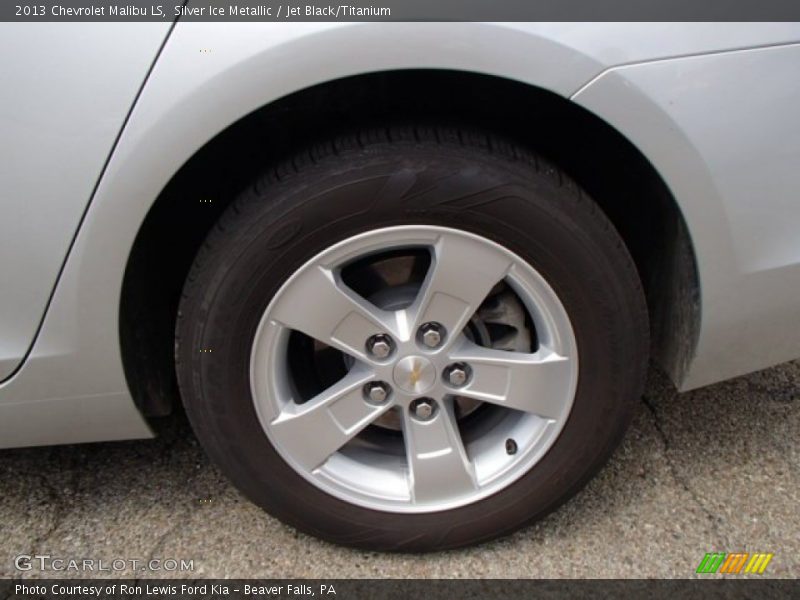 Silver Ice Metallic / Jet Black/Titanium 2013 Chevrolet Malibu LS