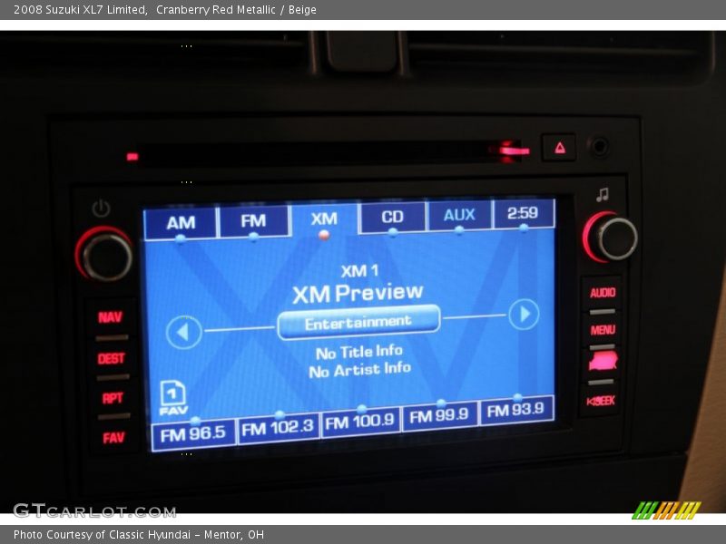 Cranberry Red Metallic / Beige 2008 Suzuki XL7 Limited