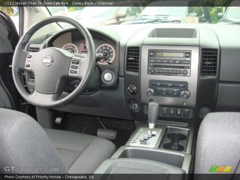 Galaxy Black / Charcoal 2012 Nissan Titan SV Crew Cab 4x4