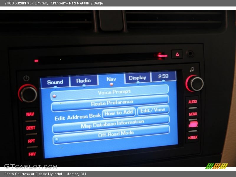 Cranberry Red Metallic / Beige 2008 Suzuki XL7 Limited