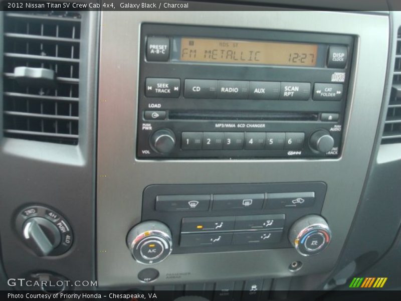 Galaxy Black / Charcoal 2012 Nissan Titan SV Crew Cab 4x4