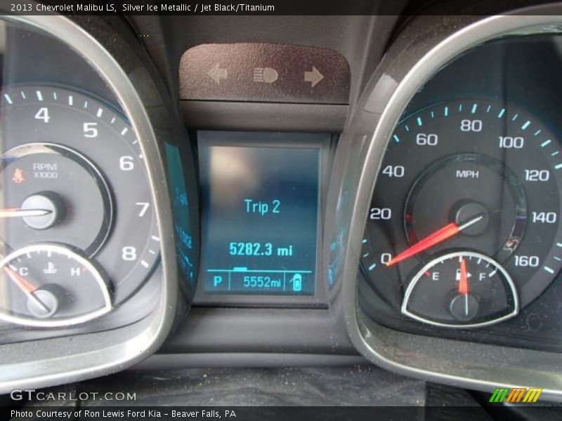 Silver Ice Metallic / Jet Black/Titanium 2013 Chevrolet Malibu LS
