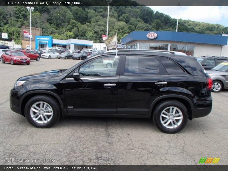Ebony Black / Black 2014 Kia Sorento LX AWD