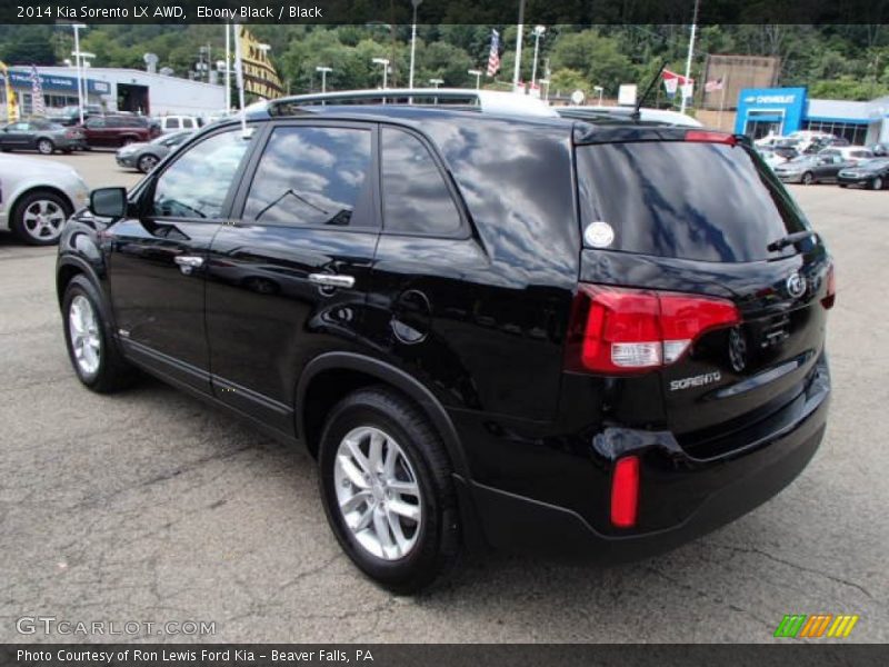 Ebony Black / Black 2014 Kia Sorento LX AWD