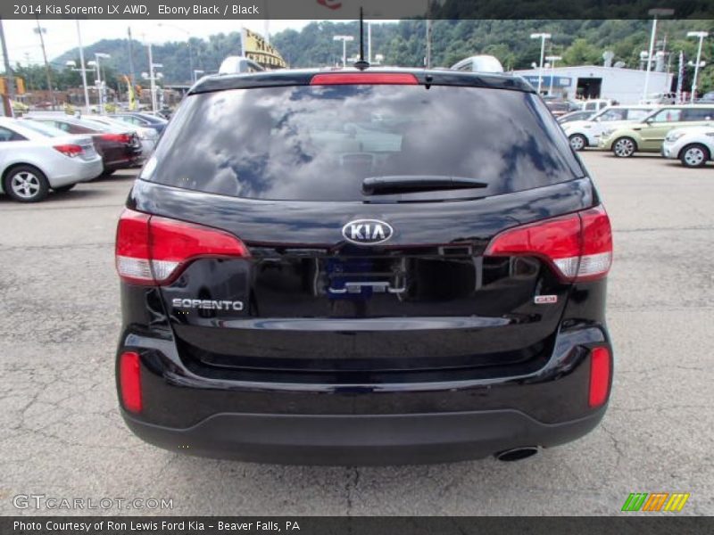 Ebony Black / Black 2014 Kia Sorento LX AWD