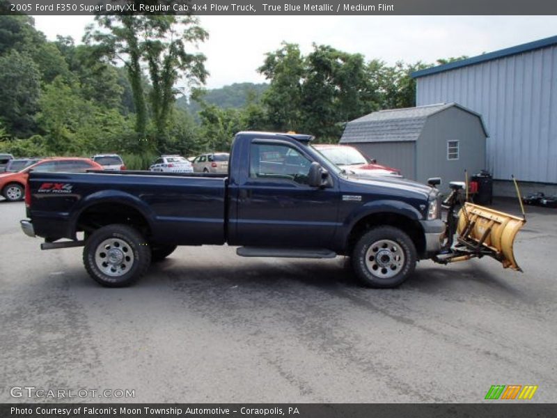  2005 F350 Super Duty XL Regular Cab 4x4 Plow Truck True Blue Metallic