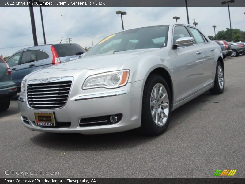 Bright Silver Metallic / Black 2012 Chrysler 300 Limited