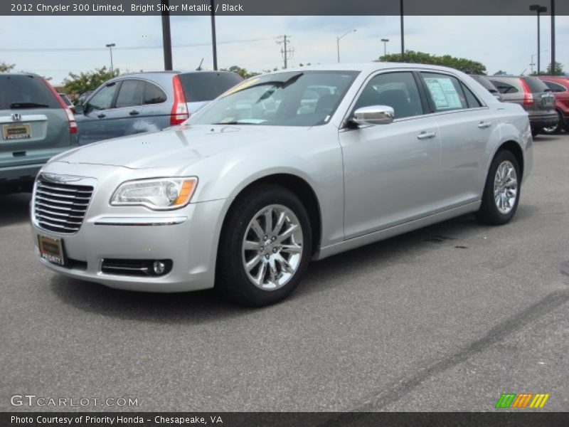 Bright Silver Metallic / Black 2012 Chrysler 300 Limited