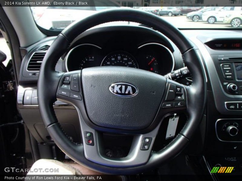 Ebony Black / Black 2014 Kia Sorento LX AWD