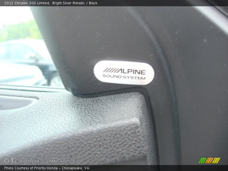 Bright Silver Metallic / Black 2012 Chrysler 300 Limited