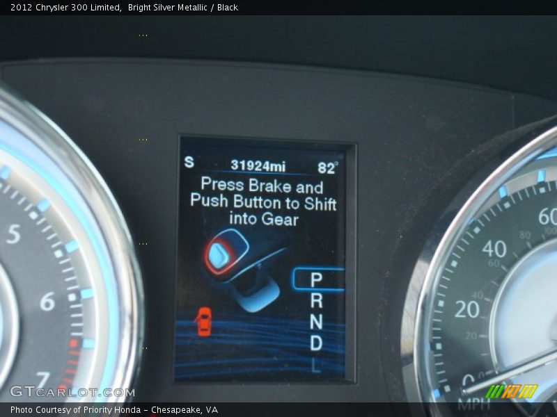 Bright Silver Metallic / Black 2012 Chrysler 300 Limited