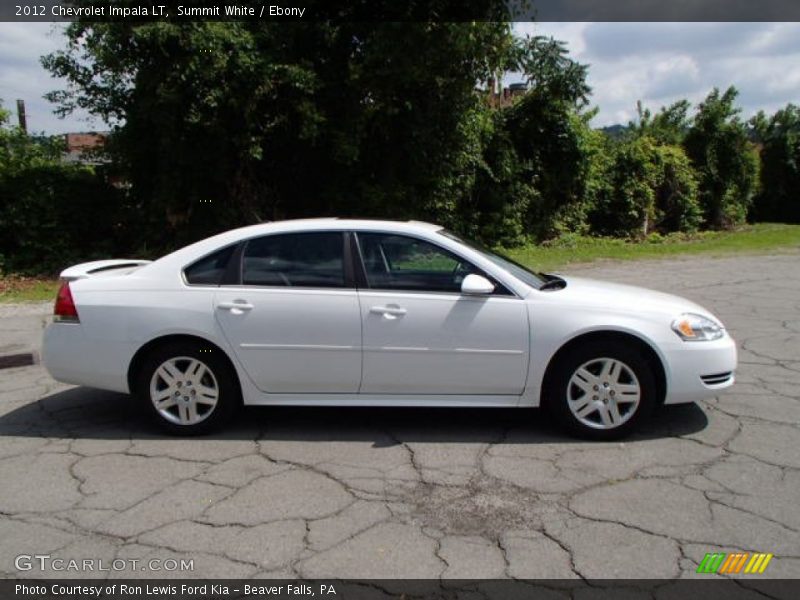 Summit White / Ebony 2012 Chevrolet Impala LT