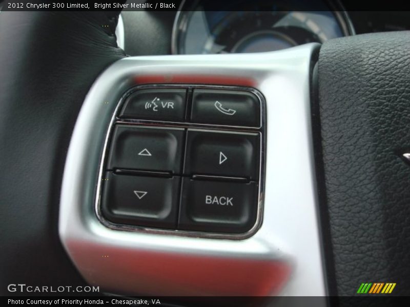 Bright Silver Metallic / Black 2012 Chrysler 300 Limited