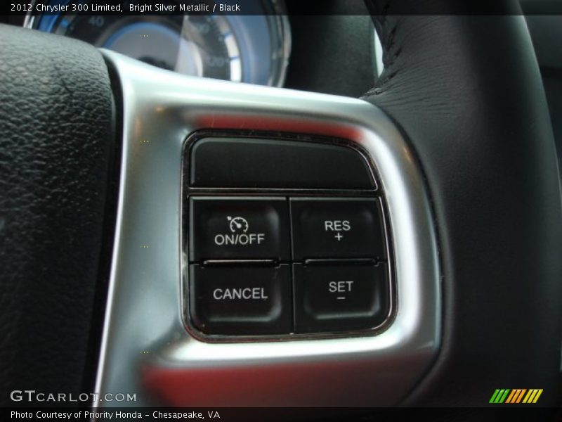 Bright Silver Metallic / Black 2012 Chrysler 300 Limited