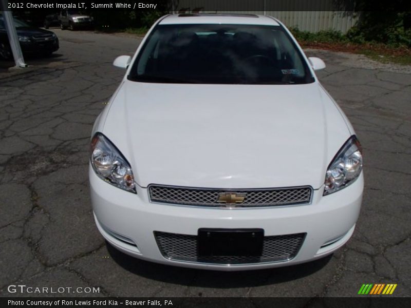 Summit White / Ebony 2012 Chevrolet Impala LT