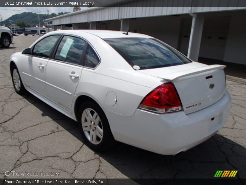 Summit White / Ebony 2012 Chevrolet Impala LT