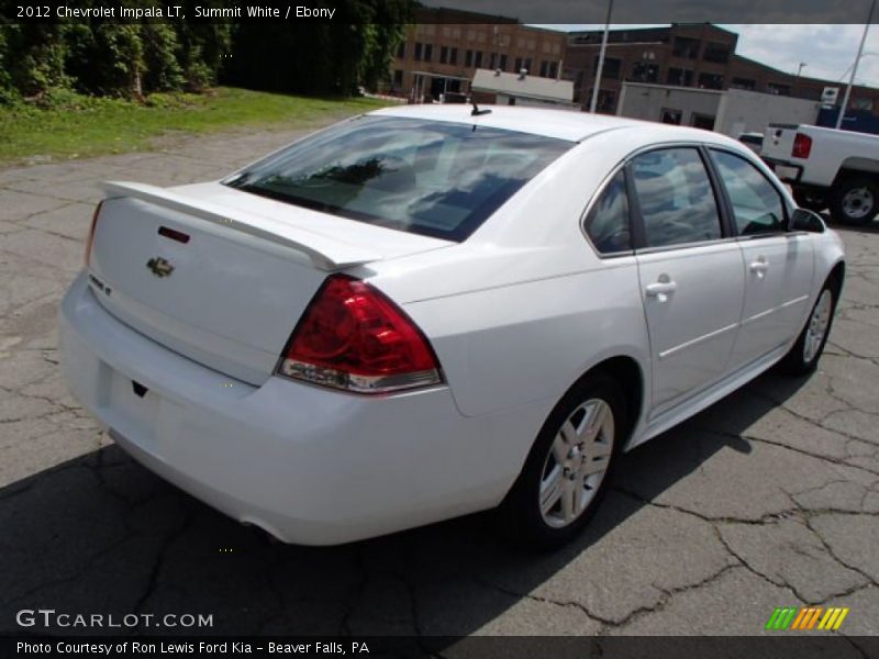Summit White / Ebony 2012 Chevrolet Impala LT