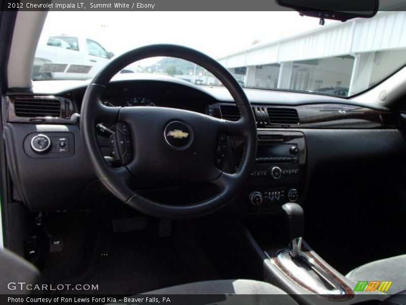 Summit White / Ebony 2012 Chevrolet Impala LT