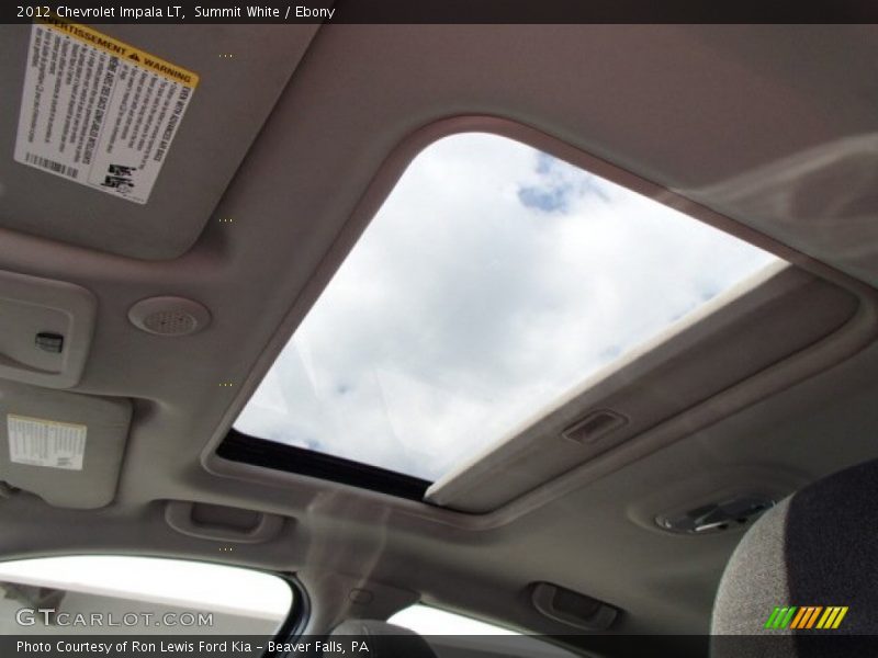 Summit White / Ebony 2012 Chevrolet Impala LT