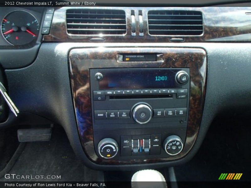 Summit White / Ebony 2012 Chevrolet Impala LT