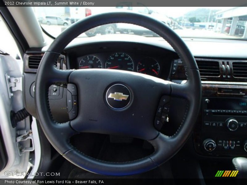Summit White / Ebony 2012 Chevrolet Impala LT