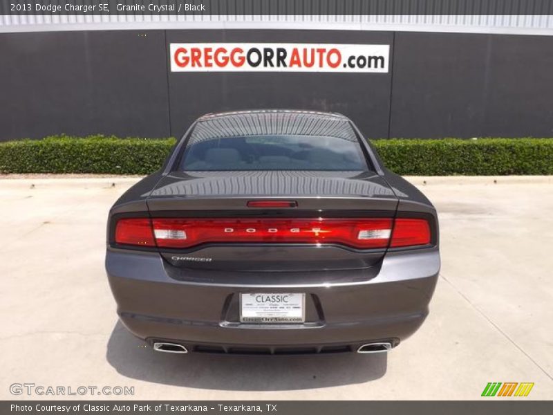 Granite Crystal / Black 2013 Dodge Charger SE