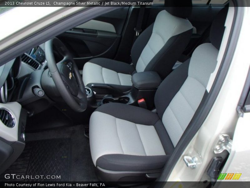 Champagne Silver Metallic / Jet Black/Medium Titanium 2013 Chevrolet Cruze LS