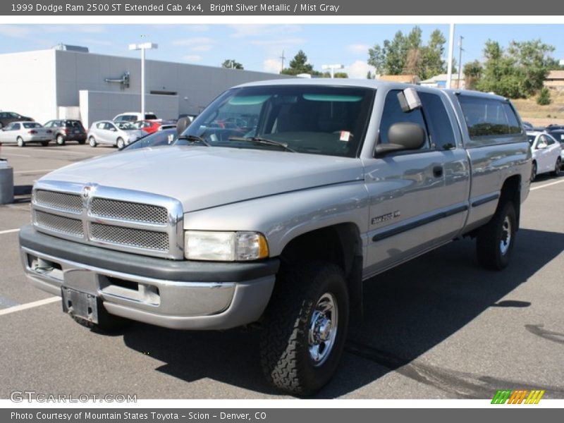 Bright Silver Metallic / Mist Gray 1999 Dodge Ram 2500 ST Extended Cab 4x4