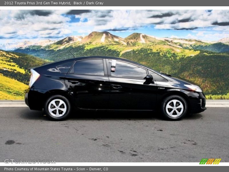 Black / Dark Gray 2012 Toyota Prius 3rd Gen Two Hybrid