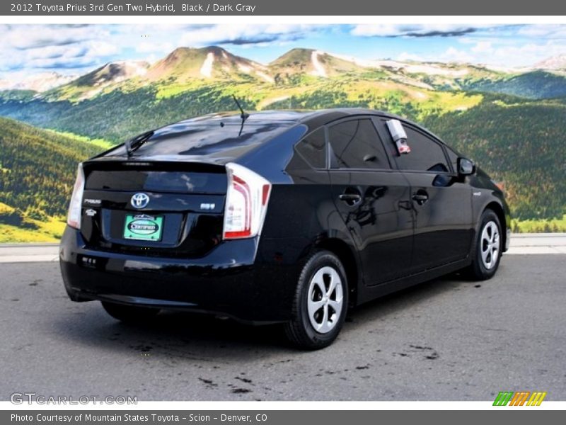 Black / Dark Gray 2012 Toyota Prius 3rd Gen Two Hybrid