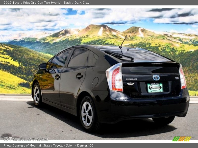 Black / Dark Gray 2012 Toyota Prius 3rd Gen Two Hybrid