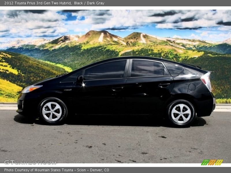 Black / Dark Gray 2012 Toyota Prius 3rd Gen Two Hybrid