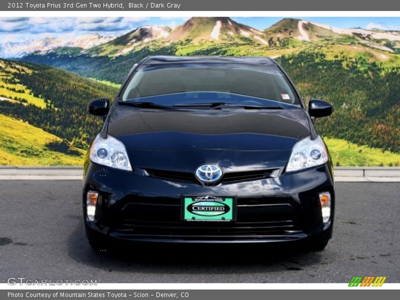Black / Dark Gray 2012 Toyota Prius 3rd Gen Two Hybrid