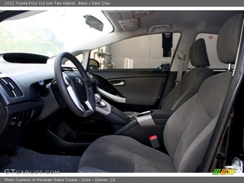 Black / Dark Gray 2012 Toyota Prius 3rd Gen Two Hybrid