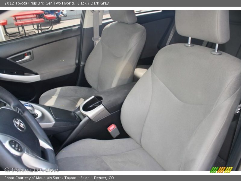 Black / Dark Gray 2012 Toyota Prius 3rd Gen Two Hybrid