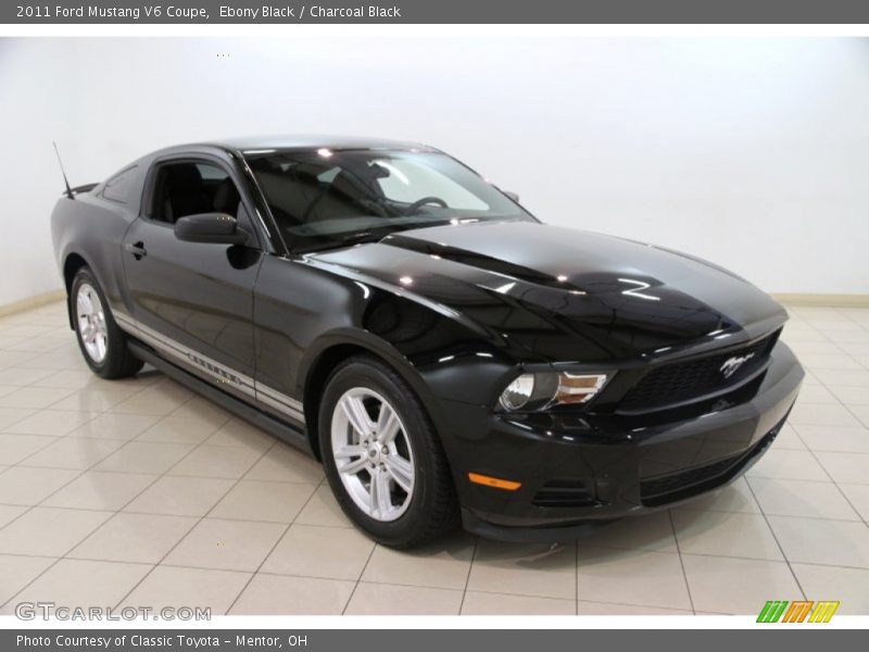 Ebony Black / Charcoal Black 2011 Ford Mustang V6 Coupe