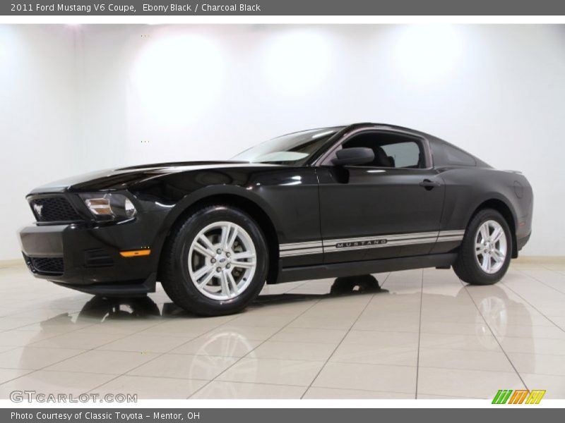 Ebony Black / Charcoal Black 2011 Ford Mustang V6 Coupe