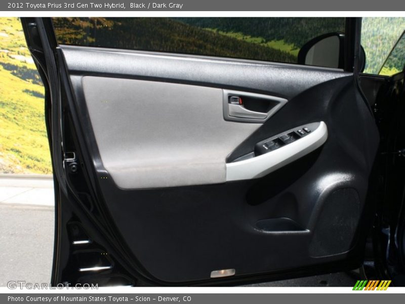 Black / Dark Gray 2012 Toyota Prius 3rd Gen Two Hybrid