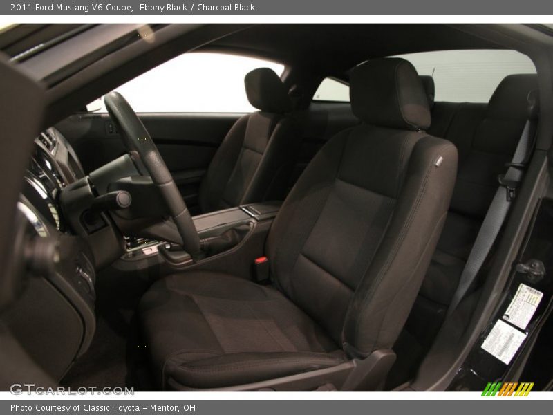 Ebony Black / Charcoal Black 2011 Ford Mustang V6 Coupe