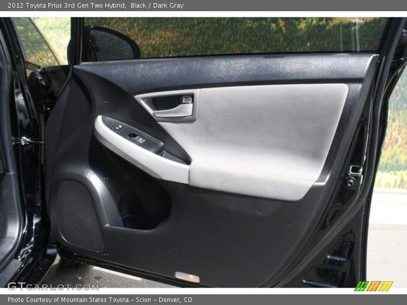 Black / Dark Gray 2012 Toyota Prius 3rd Gen Two Hybrid