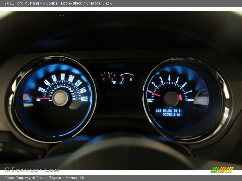 Ebony Black / Charcoal Black 2011 Ford Mustang V6 Coupe