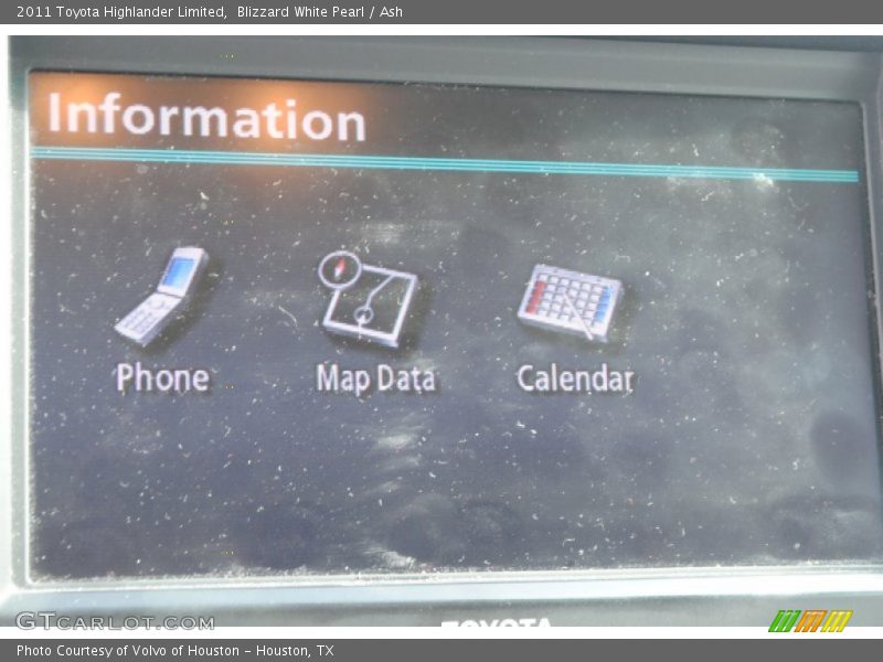 Blizzard White Pearl / Ash 2011 Toyota Highlander Limited