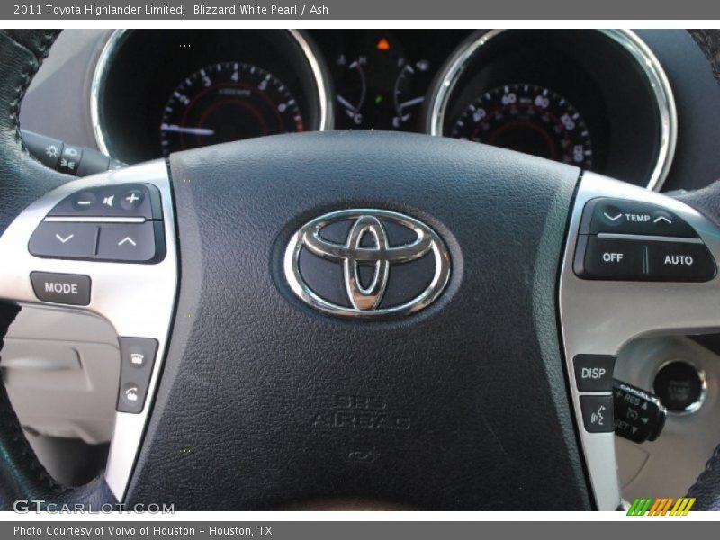 Blizzard White Pearl / Ash 2011 Toyota Highlander Limited